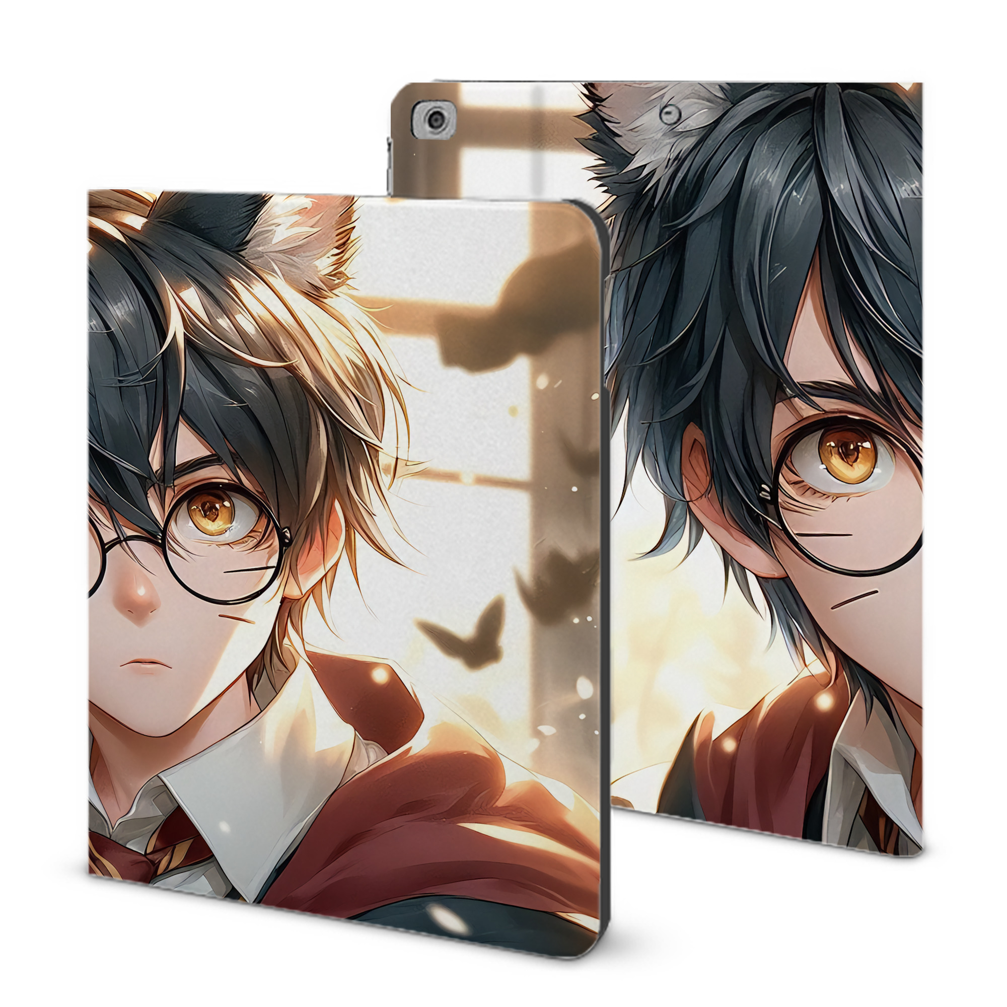 （画像用） Harry Potter ハリー・ポッターシリーズ IPad ケース ブック型 PUレザー TPU 耐衝撃 軽量 薄型 ペン収納なし 全面保護 IPad 各モデル対応
